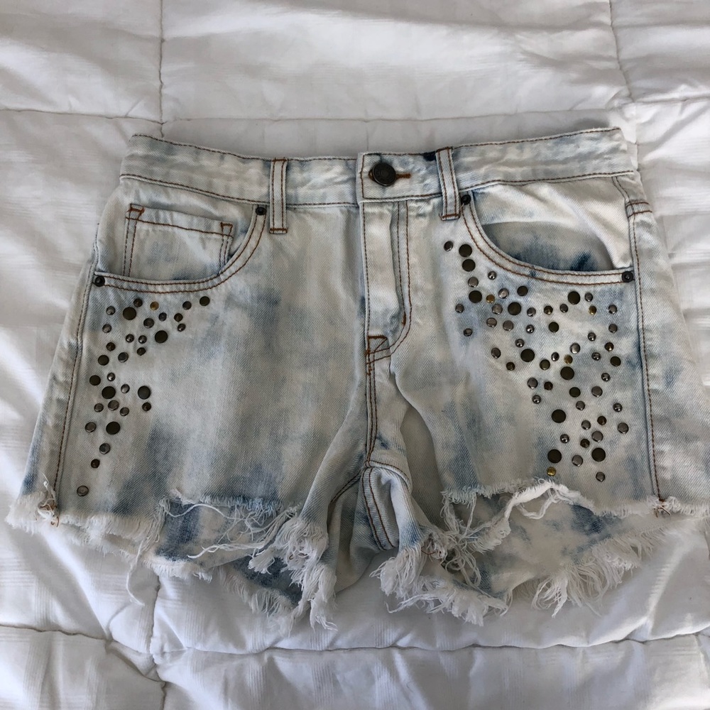 BDG Studded Denim Shorts